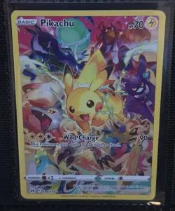 Pokemon Pikachu TCG Full Art Secret Rare Holo Card 160/159 Crown Zenith - Image 1