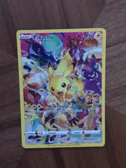Pokemon Pikachu TCG Full Art Secret Rare Holo Card 160/159 Crown Zenith - Image 4