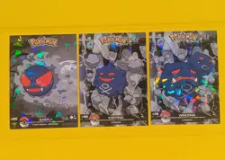 Gastly, Koffing, Weezing - Cracked Ice Holo Crystal Dark Black 2025 Pokemon Card - Image 1