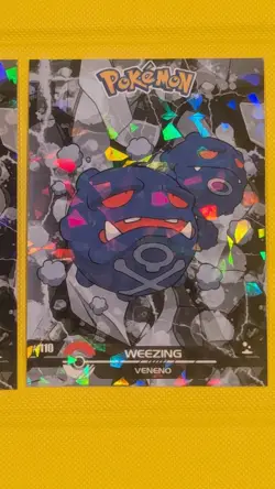 Gastly, Koffing, Weezing - Cracked Ice Holo Crystal Dark Black 2025 Pokemon Card - Image 5