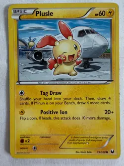 Plusle 39/108 Dark Explorers Regular 2012 Pokemon Card - Image 1