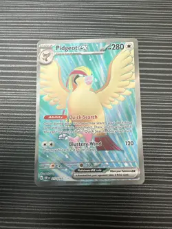 Pokemon TCG Pidgeot ex 217/197 Ultra Rare Scarlet & Violet Obsidian Flames NM - Image 1