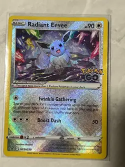 Pokemon TCG Radiant Eevee Sword & Shield Swsh230 Holo Promo - Image 1