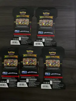 Pokemon TCG Mega Evolutions Sleeved Booster Packs - Lot Of 5 - Image 2
