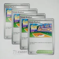 Lively Stadium 180/191 x4 - 4x Stadium Playset Pokemon S&V Surging Sparks - Image 1