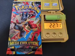 22.71g (Heavy for Lot) MEGA EVOLUTION Pokemon Booster Pack English Sealed - #184 - Image 1