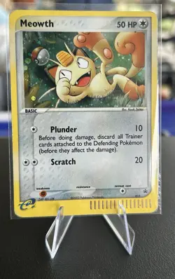 Pokemon TCG Meowth Holo Black Star Promo E Reader 013 - Image 1