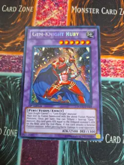 Yu-Gi-Oh! Gem-Knight Ruby HA05-EN019 Secret Rare 1st Edition Near Mint - Image 1