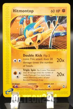 Pokemon TCG Card - Hitmontop 82/147 Aquapolis Common Vintage E-Reader - Image 1