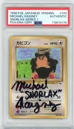 PSA Michael Haigney Snorlax Vending Machine Cards Series 1 (Blue) (Japanese) - Image 1