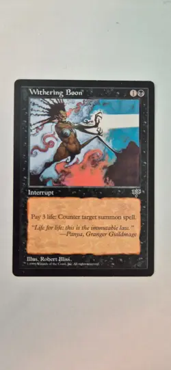 MTG - Withering Boon - Mirage - Magic the Gathering - VG/LP #2 - Image 1