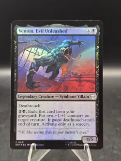 Venom, Evil Unleashed (Foil) #0071 Marvel's Spider-Man MTG NM - Image 1