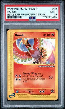 PSA 9 Ho-Oh #52 Pokemon Center NY Promo | MINT Pokemon Center Stamp! - Image 1