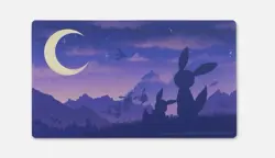 Pokemon Center Exclusive Playmat Eevee & Umbreon Twilight Brand New Sealed - Image 1