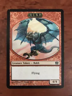 Rukh Token MTG Magic the Gathering Card LP Lightly Played Eighth 8th Edition - Image 1