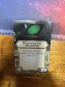 Star Wars Miniatures X-Wing Upgrade Card ENHANCED SCOPES System - Image 1