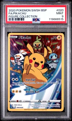 2020 Pokemon - Pikachu SWSH020 SWSH: Sword & Shield Promo Cards Holo - PSA 9 - Image 1