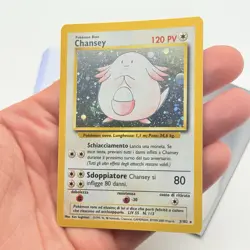 CARTA POKEMON CARD CHANSEY HOLO 3/102 - ITA - SET BASE UNLIMITED - NEAR MINT - Image 3