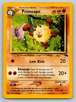 Primeape 18/18 Southern Islands Pokemon Card HP - Image 1