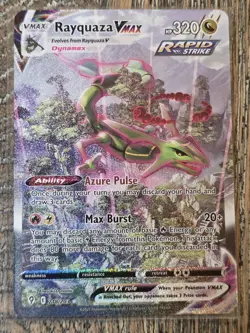 Rayquaza VMAX 218/203 Alternate Art Secret Evolving Skies Pokemon Card NM-LP - Image 1