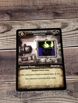 Shadowform Shadow Priest World of Warcraft Miniatures WoW Card 2008 Upper Deck - Image 1