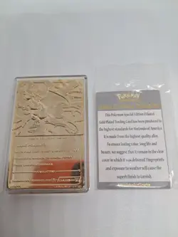 Burger King Charizard 24K Gold Plated Card with Ball COA and Red Box - Image 5