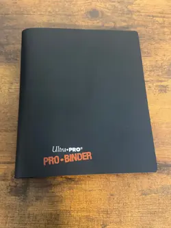 Ultra Pro 160 card / 4 pocket Side Loading Black Pro-Binder 20 pages Used - Image 1