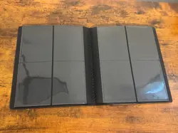 Ultra Pro 160 card / 4 pocket Side Loading Black Pro-Binder 20 pages Used - Image 3