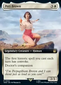 Peri Brown - Foil - Extended Art - Commander: Universes Beyond: Doctor Who - Nea - Image 1