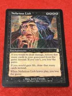 MTG Nefarious Lich 153/350 Odyssey Regular - Image 1