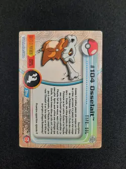 Carte Pokemon : Osselait Topps 1999 Topps TV Animation Edition #104 🇲🇫 - Image 2