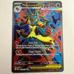 POKEMON TCG MEGA EVOLUTION MEGA LUCARIO EX 160/132 ENGLISH NEAR MINT - Image 1