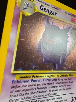 Gengar Holo 1995 5/62 Pokemon Fossil Unlimited WOTC Lightly Played - Image 2