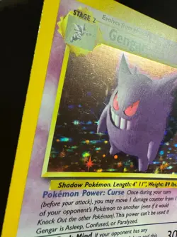 Gengar Holo 1995 5/62 Pokemon Fossil Unlimited WOTC Lightly Played - Image 4
