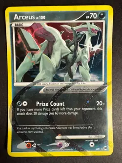Arceus LV. 100 Holo AR1 Pokemon Platinum Series Arceus Lightly Played - Image 1