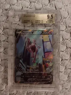Pokemon Go Mewtwo v #72 Alternative Art BGS 9.5 PSA 10 - Image 1