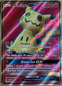 Mimikyu Full Art GX 206/214 Pokemon Sun & Moon Lost Thunder Near Mint - Image 1