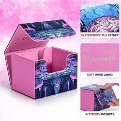 Deck Box for MTG Cards, Trading Card Storage Box Holds 120+ Sleeved Commander - Image 5