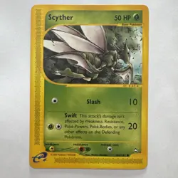 Pokemon TCG Scyther 106/147 Aquapolis 2003 WOTC Pokemon Card LP dd - Image 1