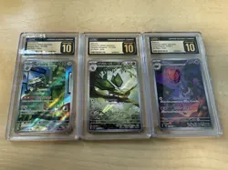 Pokemon TCG Japanese CGC Pristine 10 Three Card Art Rare Holo Bundle - Image 1