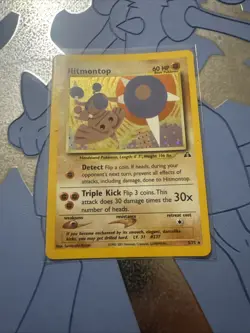 Hitmontop 3/75 Neo Discovery Holo Rare WOTC 2001 Pokemon TCG Card - Image 1