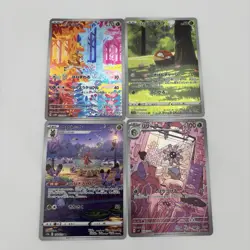 AR Pokemon Card Japanese 4 Card Set Deerling Kricketune Hisuian Voltorb Lileep - Image 1