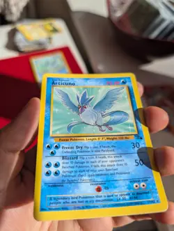 Articuno 17/62 Fossil Non-Holo Rare WOTC Pokemon Card Excellent Condition - Image 3