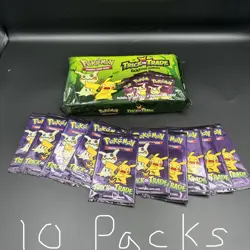 Pokemon TCG Trick or Trade BOOster Bundle Lot 10x Mini Packs 2023 Halloween Card - Image 1