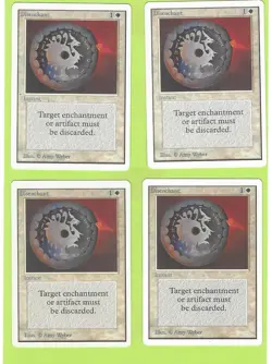 4X DISENCHANT, NM CONDITION, MAGIC: THE GATHERING, MTG UNLIMITED SET - Image 1