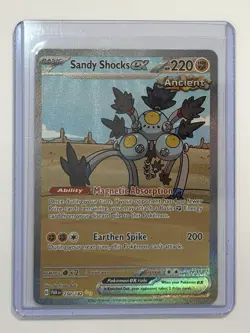 Pokemon TCG Sandy Shocks EX Paradox Rift 250/182 Holo Special Illustration Rare - Image 1