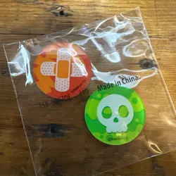 Pokemon TCG, CCG Poison and Burn Condition Markers Acrylic - Sealed Official - Image 1