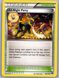All-Night Party 96/122 Non Holo XY - BREAKpoint - Pokemon Card - NM - Image 1