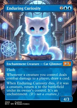 Enduring Curiosity -MTcG- Stand In - Custom Art Card - Image 1