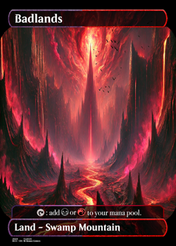 Badlands -MTcG- Stand In - Custom Art Card - Image 1